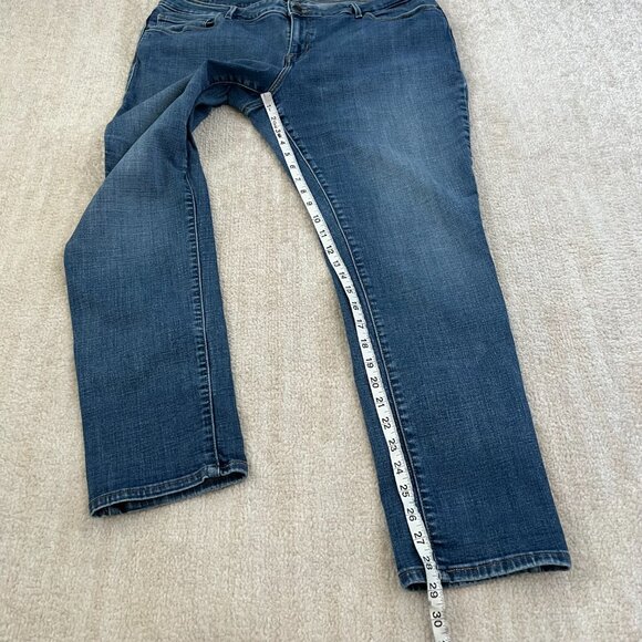 Levi’s Mid Rise Stretch Blue Skinny Jeans 18W - Picture 5 of 11